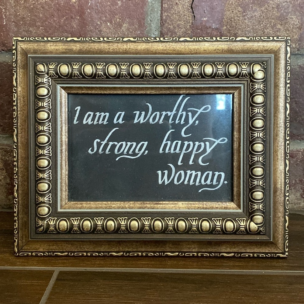 Hobby Lobby Happy strong woman picture frame decorative accent artwork